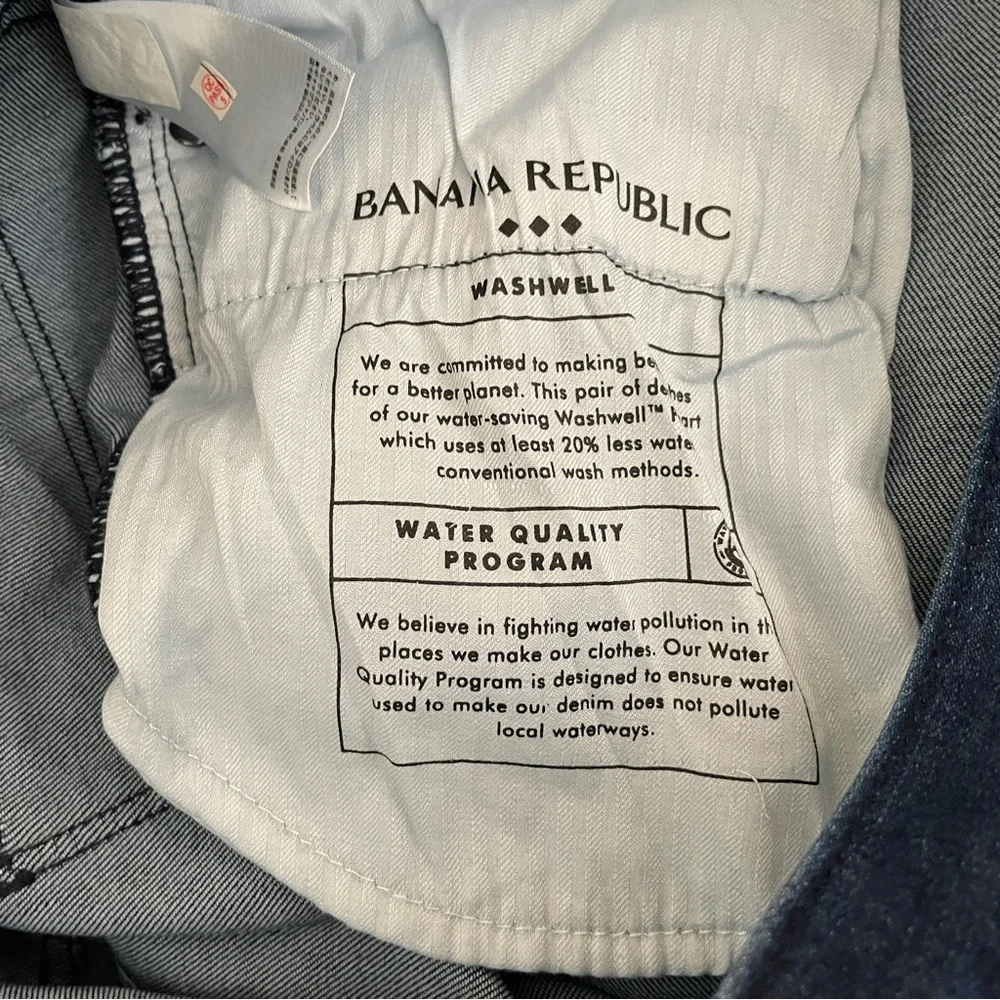 Banana Republic Travel Jeans Men's 33 X 30 Athletic Fit Medium Wash NEW